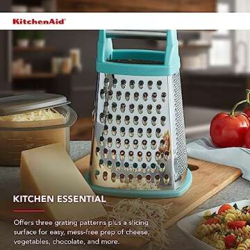 KitchenAid Aqua 4-Sided Box Grater with Storage