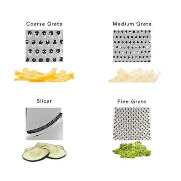 KitchenAid Aqua 4-Sided Box Grater with Storage