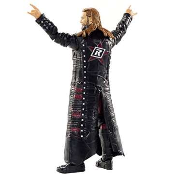 WWE Ultimate Edition Edge Action Figure, 6-in / 15.24 cm, with Extra Head, Swappable Hands, Interchangeable Arms & Royal Rumble Return Jacket for Ages 8 Years Old & Up