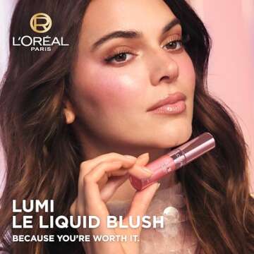 L’Oréal Paris True Match Lumi Le Liquid Blush, Intense Lightweight Blush Formula With Liquid Pigments, Dewy Rich Coral, 0.33 Fl Oz