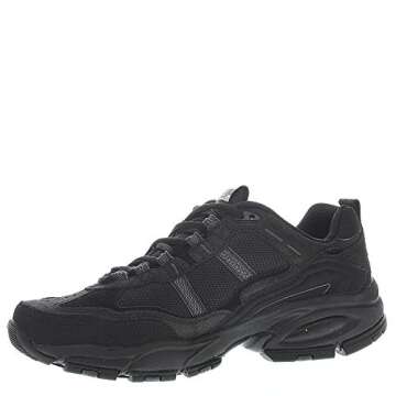 Skechers Sport Men's Vigor 2.0 Trait Memory Foam Sneaker, Black, 11.5 XW US