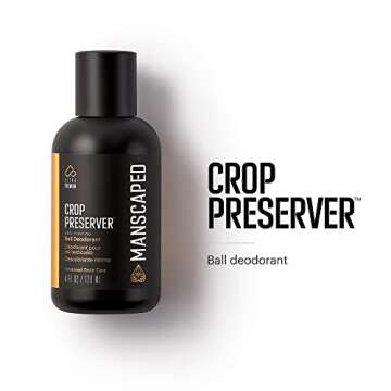 MANSCAPED™ Crop Essentials, Male Care Hygiene Bundle, Includes Crop Cleanser™ Invigorating Body Wash, Crop Preserver™ Moisturizing Ball Deodorant, Crop Reviver™ Body Toner and Disposable Shaving Mats