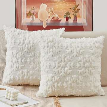 Christmas Pillow Covers with Snowflake 20x20 Set