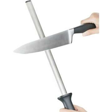 Professional 12" Knife Sharpener Rod for Chefs