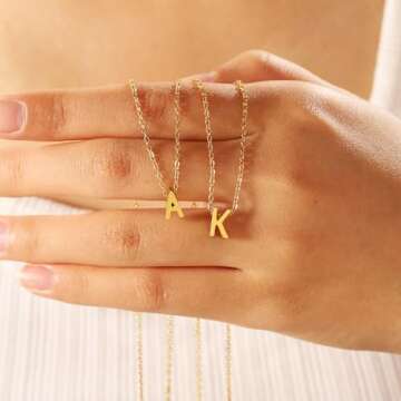 BAYLAY Initial Necklace - 18K Gold Filled Jewelry Gift