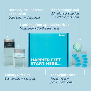 Tucketts Foot Care Spa Kit for Relief and Comfort