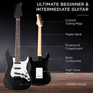 39inch Beginner Electric Guitar Kit with Amp & Case