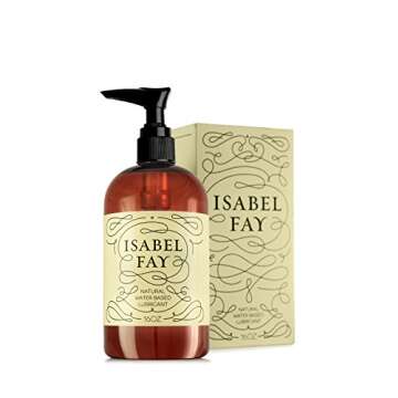 Isabel Fay Natural Water Based Personal Lubricant for Sensitive Skin, NO Parabens, NO Glycerin, 16 oz