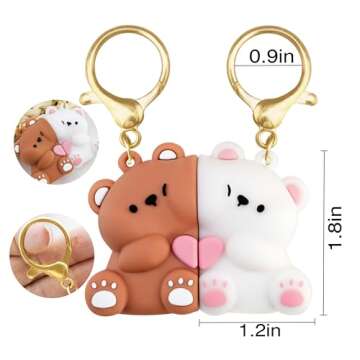 Ikacvb Cute Couple Keychains for Anniversary & Gifts