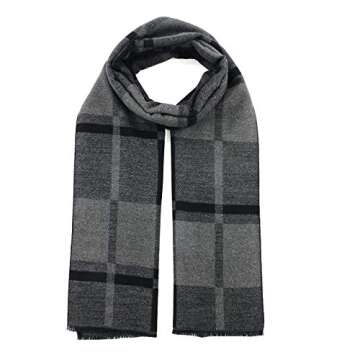 Men's Cashmere Scarf - Plaid Winter Warmth