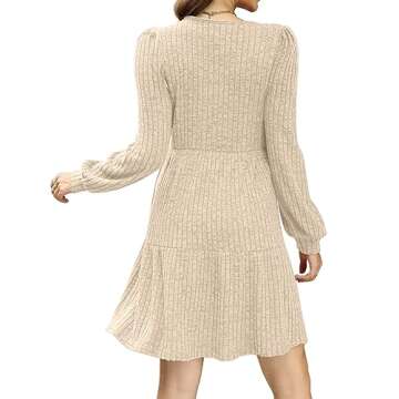 Women’s Off White Cable Knit Sweater Dress - Size S