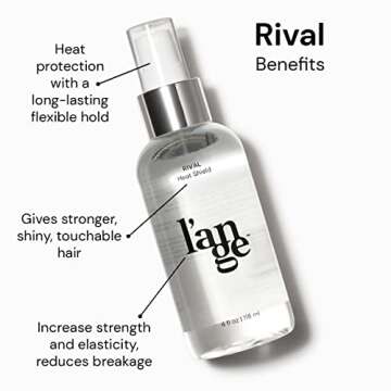 L'ANGE HAIR Rival Heat Shield Hair Spray - Thermal Protection - Anti-Oxidants & Keratin Heat Protection Spray - Frizz & Damage Control - Paraben-Free Treatment