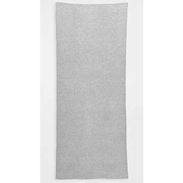 White + Warren Women's Cashmere Travel Wrap Scarf, Grey Heather, One Size