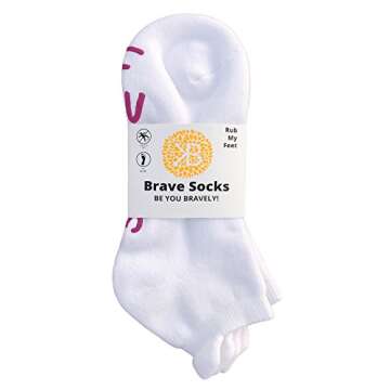 Kindred Bravely Labor and Delivery Inspirational Fun Non Skid Push Socks for Maternity - Rub My Feet