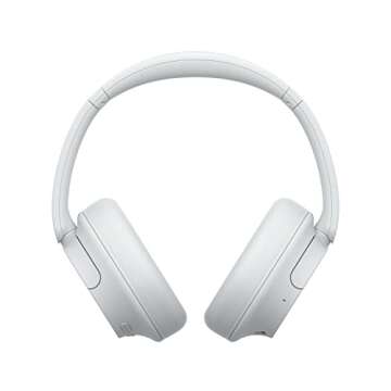 Sony WH-CH720NW Noise Canceling Wireless Bluetooth Headphones - Built-in Microphone - up to 35 Hours Battery Life and Quick Charge - Matte White