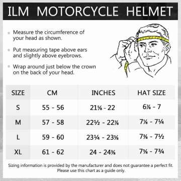 ILM Modular Full Face Helmet with Dual Visor