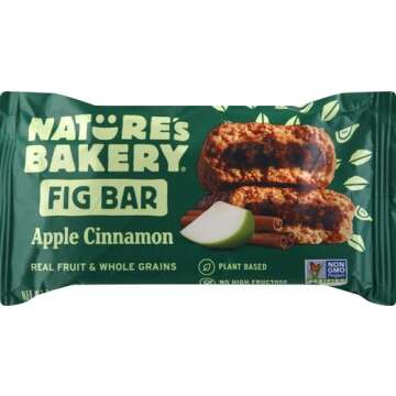 Nature's Bakery Fig Bar - Sweet Apple Cinnamon Flavor, 2 oz