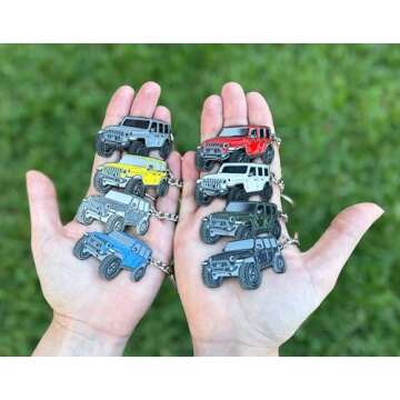 Jeep Wrangler Keychain - Official Jeep Rubicon JL JKU