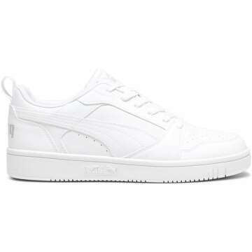 Puma Mens Rebound V6 Low Lace Up Sneakers Shoes Casual - White