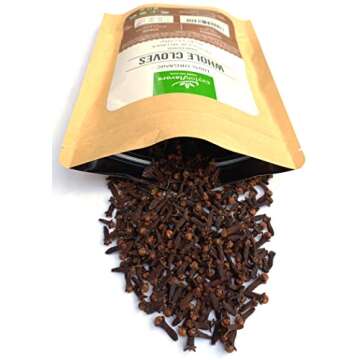 CeylonFlavors 3.5oz Organic Whole Cloves - Fresh & Pure