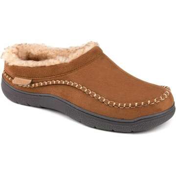 Cozy Zigzagger Men's Slip On Moccasin Slippers