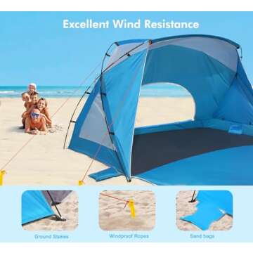 Calen Beach Tent with UPF 50+ UV Protection