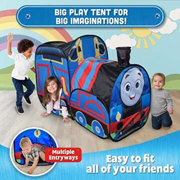 Thomas & Friends Tent – Pop Up Play Tent for Kids - Big Thomas The Train Toys – Sunny Days Entertainment