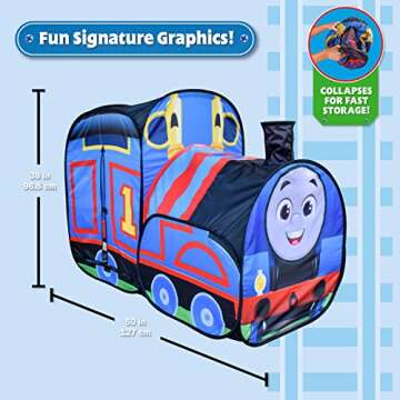 Thomas & Friends Tent – Pop Up Play Tent for Kids - Big Thomas The Train Toys – Sunny Days Entertainment