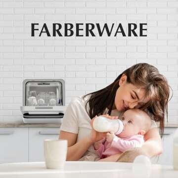 Farberware Countertop Dishwasher with 5 Programs