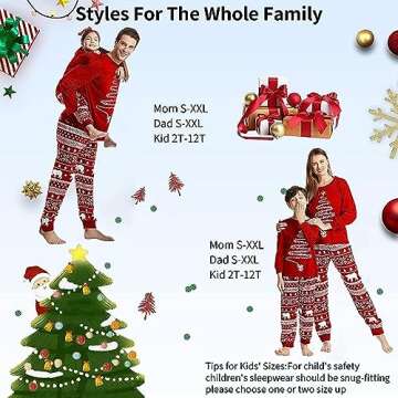 Matching Christmas Pajamas Sets for Families