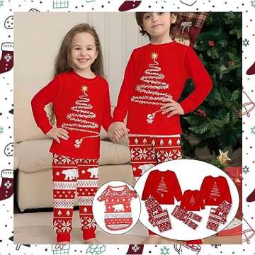 Matching Christmas Pajamas Sets for Families