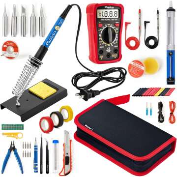 60W Soldering Iron Kit - Complete 30-in-1 Essentials