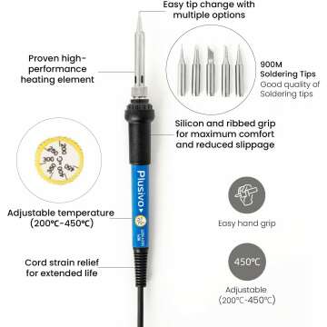 60W Soldering Iron Kit - Complete 30-in-1 Essentials