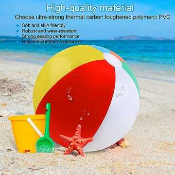 20 Inch Beach Balls for Kids - 2 Pack