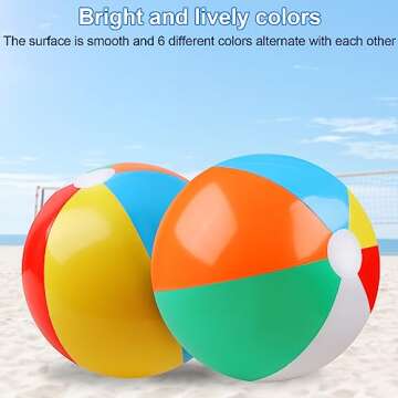 20 Inch Beach Balls for Kids - 2 Pack