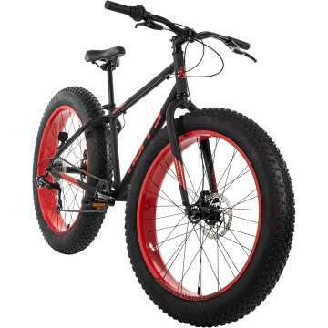 Huffy Hardtail Mountain Bikes for Men and Women, 24/26/27.5 Inch Sizes, Fat Tire Mountain Bike Option Available, Multiple Colors, Front Suspension, Kickstand Included