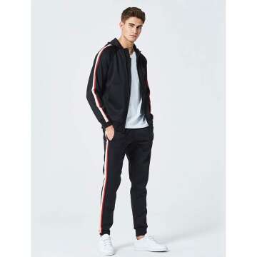 PASOK Men's Casual Tracksuit Set - Comfortable Athletic Wear