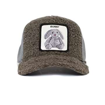 Goorin Bros. The Farm Stuffed Animal Capsule Unisex Trucker Hat, Brown (Bunny Business), One Size