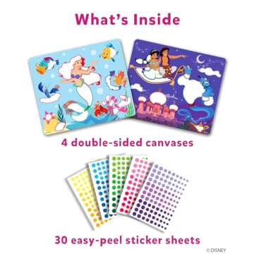 Skillmatics Art Activity - Dot It Disney Princess, No Mess Sticker Art for Kids, DIY Craft Kits, Scrapbooking, Gifts for Girls & Boys Ages 3, 4, 5, 6, 7