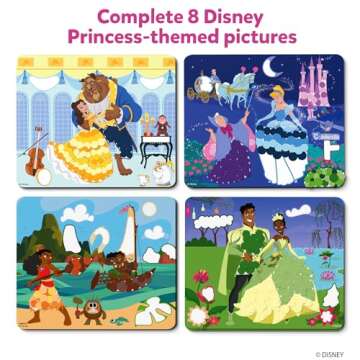 Skillmatics Art Activity - Dot It Disney Princess, No Mess Sticker Art for Kids, DIY Craft Kits, Scrapbooking, Gifts for Girls & Boys Ages 3, 4, 5, 6, 7