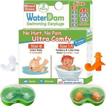 WaterDam Ultra Comfy Ear Plugs for Babies