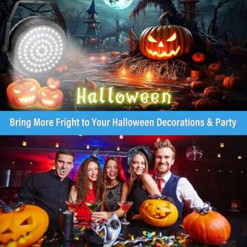 Telbum Battery Strobe Light Halloween, Rechargeable White Strobe Lights USB Powered Remote Control & Sound Activated Wireless LED Strobe Light for Party DJ Disco Stage Dance Wedding - 2Pack