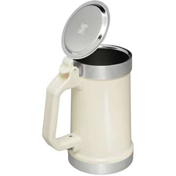 Stanley Classic 24oz Cream Gloss Beer Stein & Bottle Opener