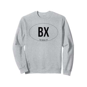 Bronx New York Classic Oval Design, I Love NYC Sweatshirt