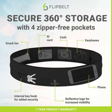 FlipBelt Classic Running Belt