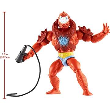 Masters of the Universe Origins Beast Man 5.5-in Action Figure, Battle Figure for Storytelling Play and Display, Gift for 6 to 10-Year-Olds and Adult Collectors