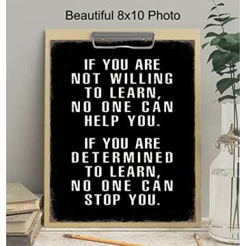 Uplifting Motivational Wall Art for Office Space