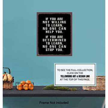 Uplifting Motivational Wall Art for Office Space