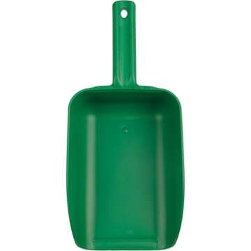 Remco 6500X Color-Coded Plastic Hand Scoop - BPA-Free, Food-Safe Scooper, Commercial Grade Utensils, Restaurant, and Food Service Supplies, Extra Large 82 Ounce Size, Green