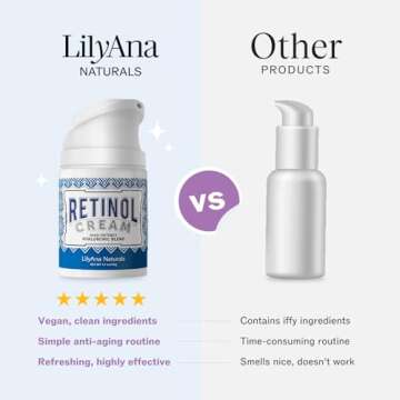 LilyAna Naturals Retinol Cream - Anti Aging 0.5oz